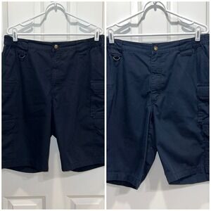 2 pairs 5.11 Tactical Mens 38 Navy Blue Cargo Shorts 38 Ripstop Utility Workwear